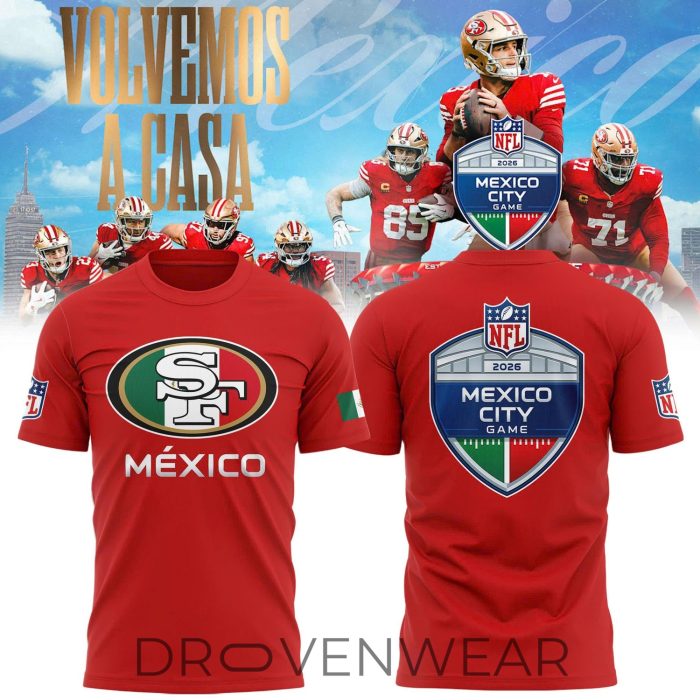 San Francisco 49ers 2026 Mexico City NFL Event Graphic Tee - Image 2