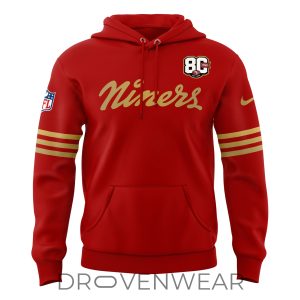 San Francisco 49ers 80 Years Celebration 2026 Premium Hoodie by Drovenwear.com