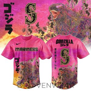 Seattle Mariners King of Monsters Batik Limited Jersey by Drovenwear.com