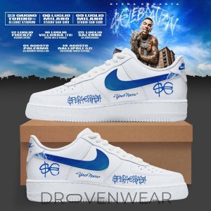 Sfera Ebbasta LEBRATION Tour 2026 Air Force 1 Custom by Drovenwear.com