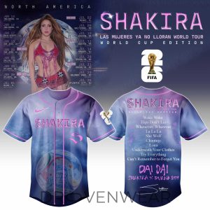 Shakira Las Mujeres Ya No Lloran World Tour Limited Jersey by Drovenwear.com