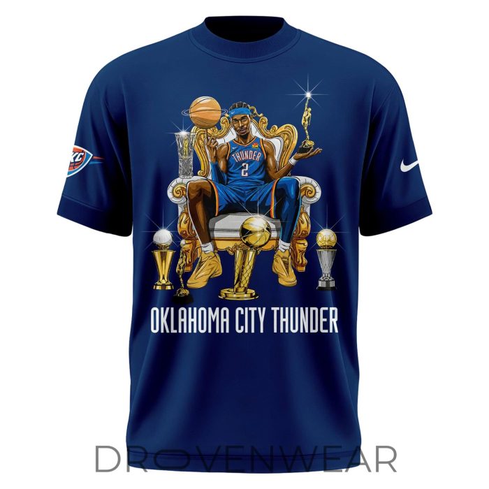Signed Style Shai Gilgeous-Alexander 2026 MVP Fan Tee for OKC Thunder Supporters - Image 2