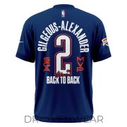 Signed Style Shai Gilgeous-Alexander 2026 MVP Fan Tee for OKC Thunder Supporters - Image 3