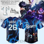 Texas Rangers x Solo Leveling Exclusive Baseball Jersey