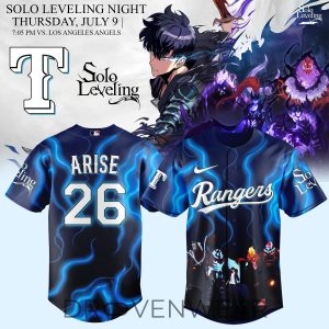 Texas Rangers x Solo Leveling Exclusive Baseball Jersey by Drovenwear.com
