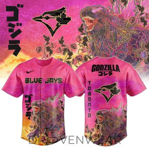Toronto Blue Jays King of Monsters Batik Edition Jersey by Drovenwear.com