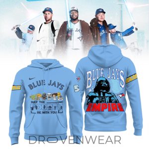Toronto Blue Jays Star Wars 2026 Pullover Hoodie by Drovenwear.com