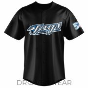 Trey Yesavage #39 Toronto Blue Jays Black Retro Baseball Jersey - Image 3