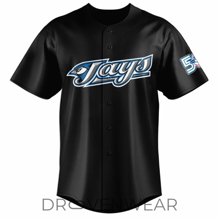 Trey Yesavage #39 Toronto Blue Jays Black Retro Baseball Jersey - Image 3