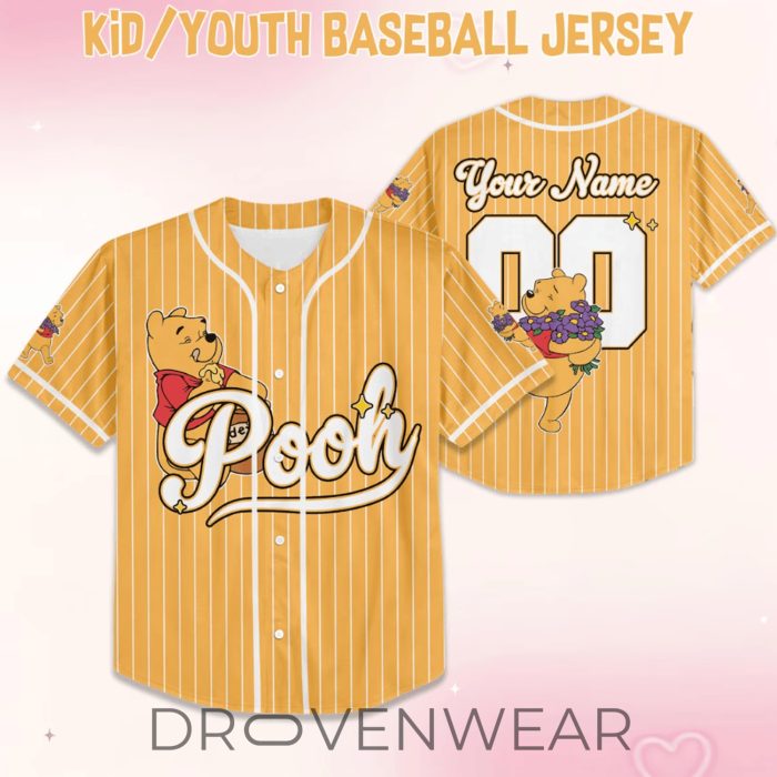 Winnie The Pooh Disney 70th Anniversary 2026 Family Gift Baseball Jersey - Image 5