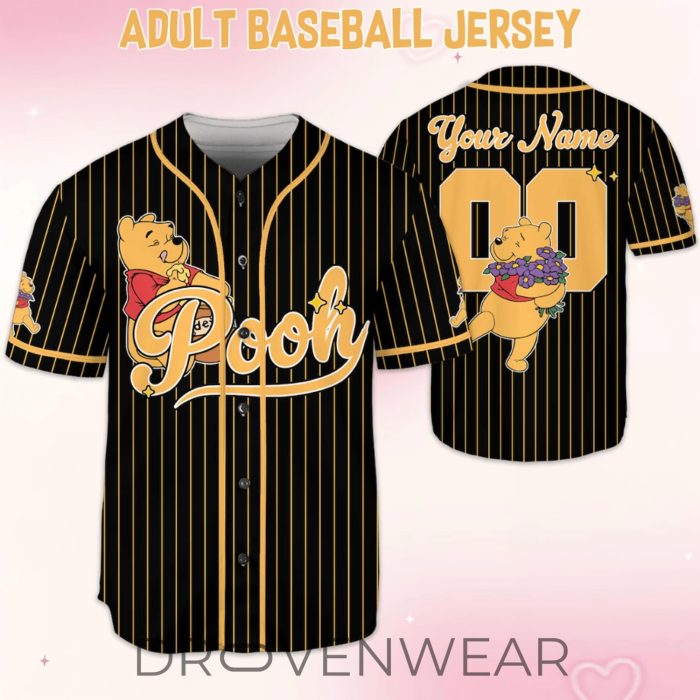 Winnie The Pooh Disney 70th Anniversary 2026 Family Gift Baseball Jersey - Image 6