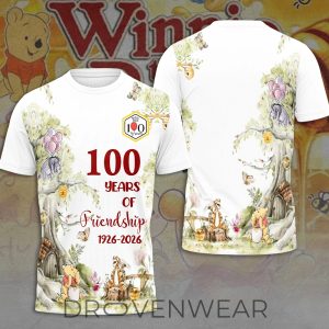 Winnie the Pooh 100 Years Celebration Limited Graphic Shirt by Drovenwear.com