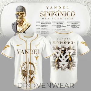 Yandel Sinfonico USA Tour 2026 Limited Baseball Jersey by Drovenwear.com