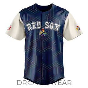 2026 Boston Red Sox Pride Night MLB Collector Baseball Jersey by Drovenwear.com