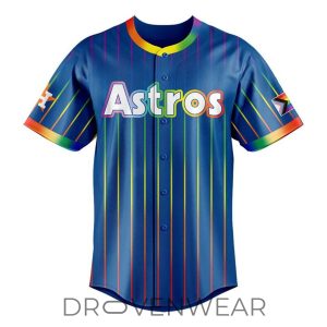 2026 Houston Astros Pride Night MLB Collector Baseball Jersey by Drovenwear.com