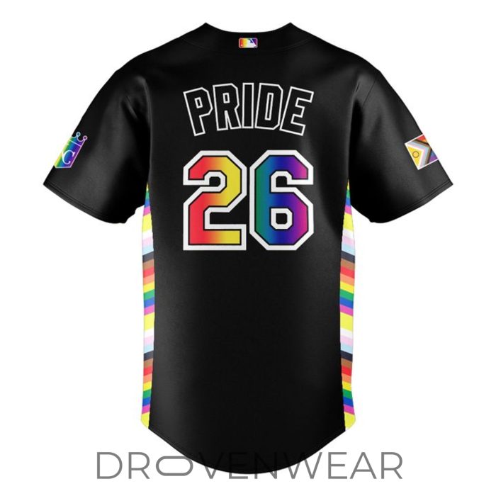 2026 Kansas City Royals Pride Night MLB Collector Baseball Jersey - Image 3