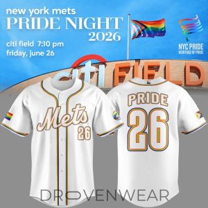 2026 New York Mets Pride Night MLB Collector Baseball Jersey by Drovenwear.com