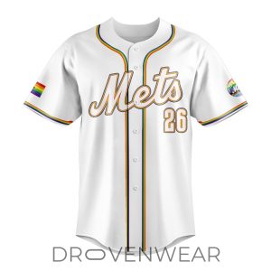 2026 New York Mets Pride Night MLB Collector Baseball Jersey by Drovenwear.com