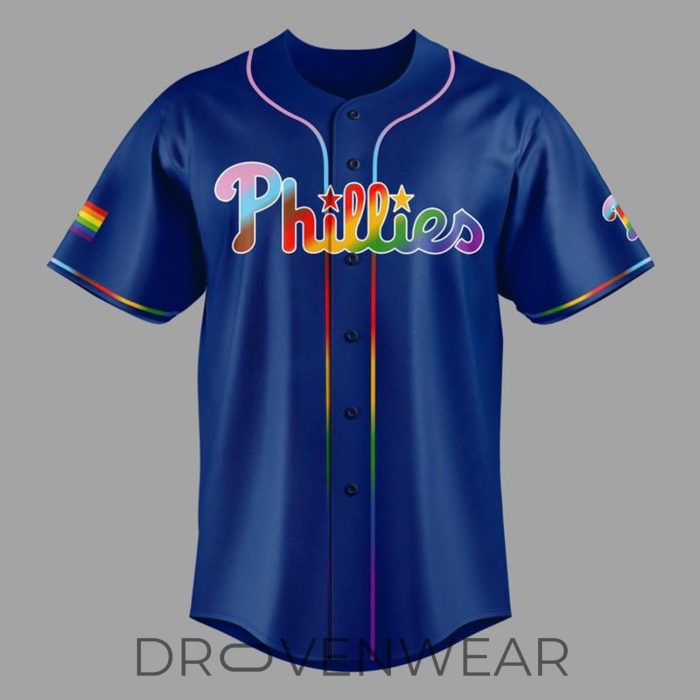 2026 Philadelphia Phillies Pride Celebration MLB Baseball Jersey - Image 2