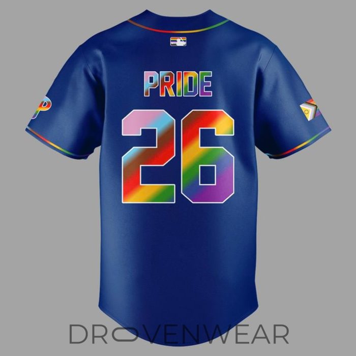 2026 Philadelphia Phillies Pride Celebration MLB Baseball Jersey - Image 3