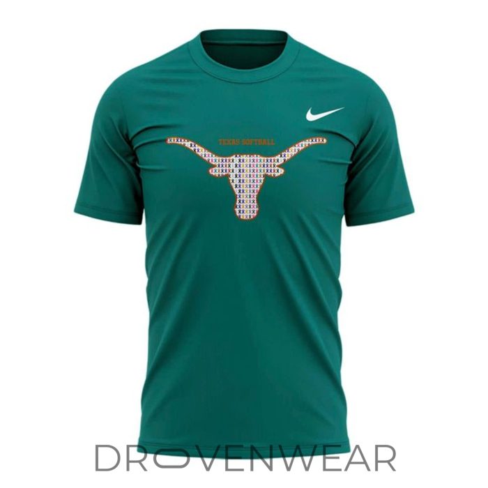 2026 Texas Longhorns Strikeout Cancer Awareness Texas Softball Fan Shirt - Image 2