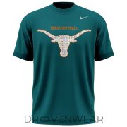 2026 Texas Softball Green Ribbon Cancer Awareness Commemorative Shirt - Image 2