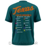 2026 Texas Softball Green Ribbon Cancer Awareness Commemorative Shirt - Image 3