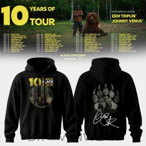 6LACK 10 Year Anniversary Tour 2026 Hoodie Version 2 by Drovenwear.com