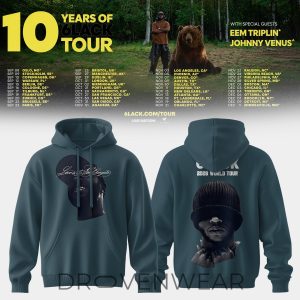 6LACK 10 Year Anniversary Tour 2026 Hoodie Version 3 by Drovenwear.com