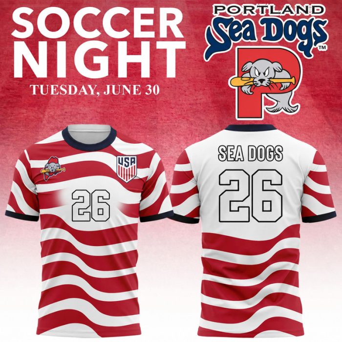 Portland Sea Dogs x Team USA FIFA World Cup 2026 Soccer Jersey - Image 3