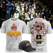 AS Monaco Basket 2026 Betclic Élite Champions Two-Sided Graphic T-Shirt