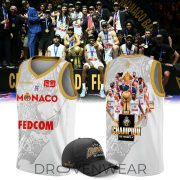 AS Monaco Basket 2026 Betclic Élite Champions Two-Sided Graphic T-Shirt - Image 5
