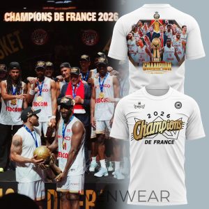 AS Monaco Basket 2026 French League Champions TShirt by Drovenwear.com
