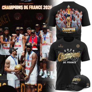 AS Monaco Basket 2026 French League Champions TShirt by Drovenwear.com
