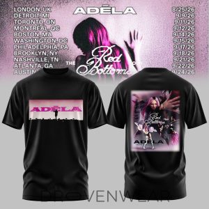 Adela The Red Bottoms Tour Concert Shirt 2026 by Drovenwear.com