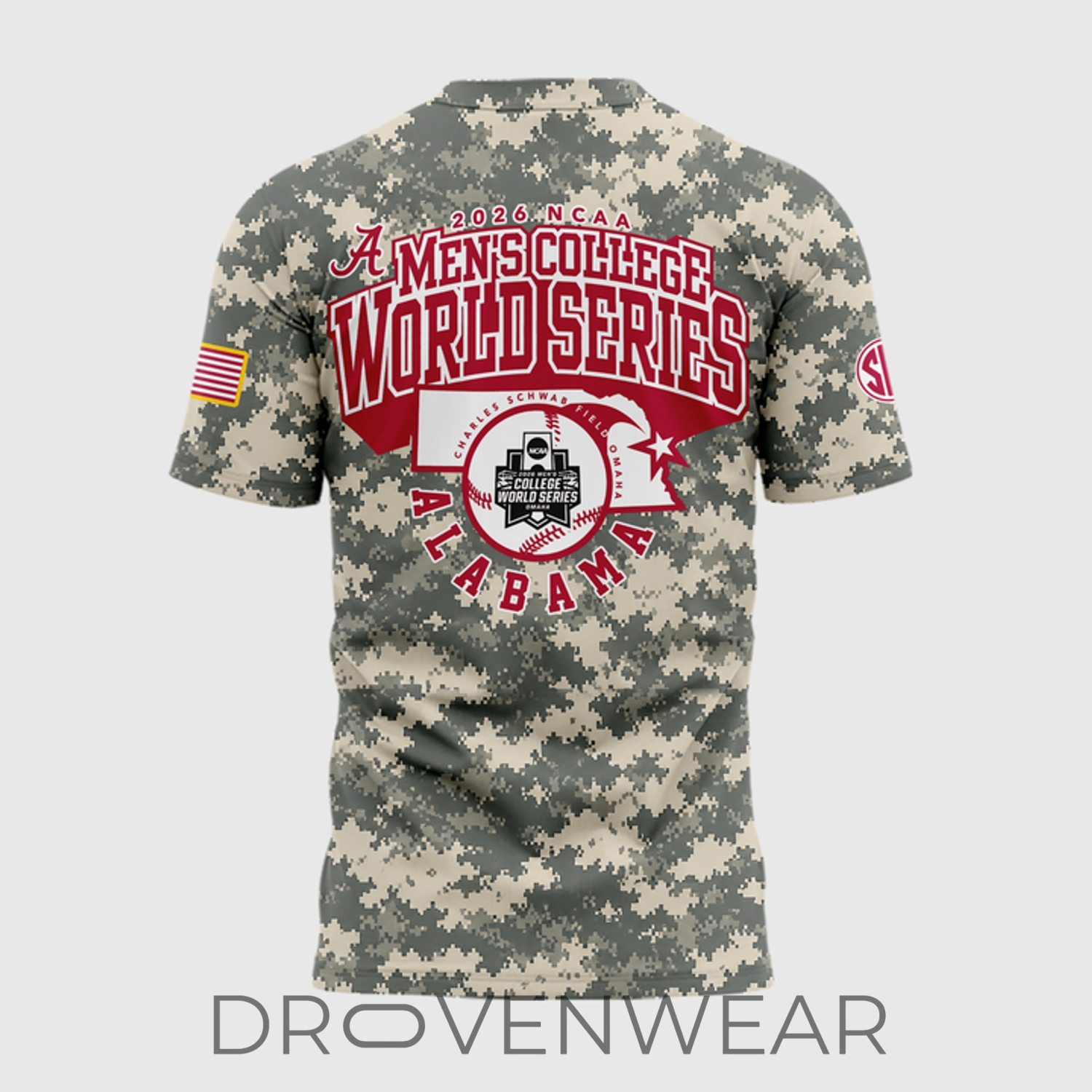 Alabama Crimson Tide 2026 College World Series OmaTide Camo Fan Shirt Alabama Crimson Tide 2026 College World Series OmaTide Camo Fan Shirt