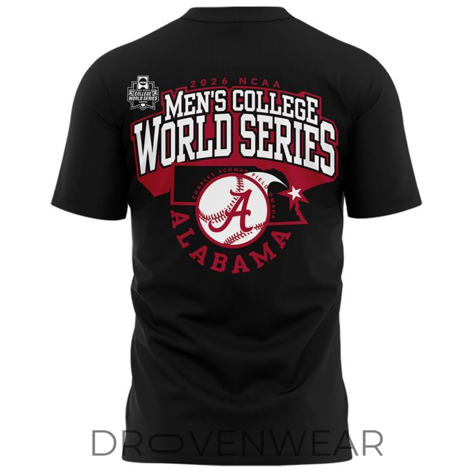 Alabama Crimson Tide OmaTide 2026 College World Series Tee Alabama Crimson Tide OmaTide 2026 College World Series Tee