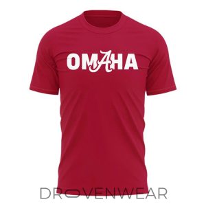 Alabama Crimson Tide Omaha Bound 2026 Baseball Shirt by Drovenwear.com