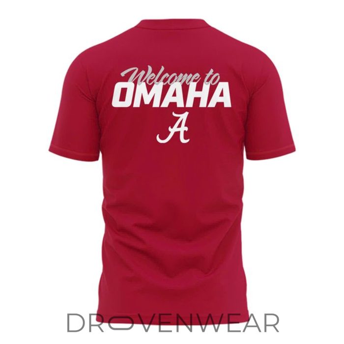 Alabama Crimson Tide Omaha Bound 2026 Baseball Shirt - Image 3