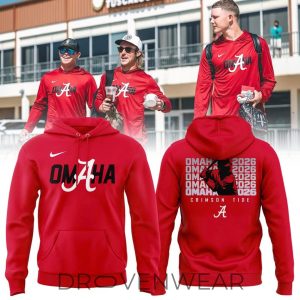 Alabama Crimson Tide Omaha College World Series 2026 Hoodie by Drovenwear.com