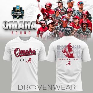 Alabama Crimson Tide Omaha College World Series 2026 Shirt by Drovenwear.com