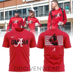 Alabama Crimson Tide Omaha College World Series 2026 Shirt by Drovenwear.com