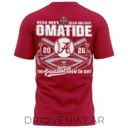 Alabama Crimson Tide Omatide 2026 College World Series Baseball T-Shirt - Image 3
