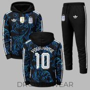 Argentina World Cup 2026 Away Style Custom Hoodie Jogger Set