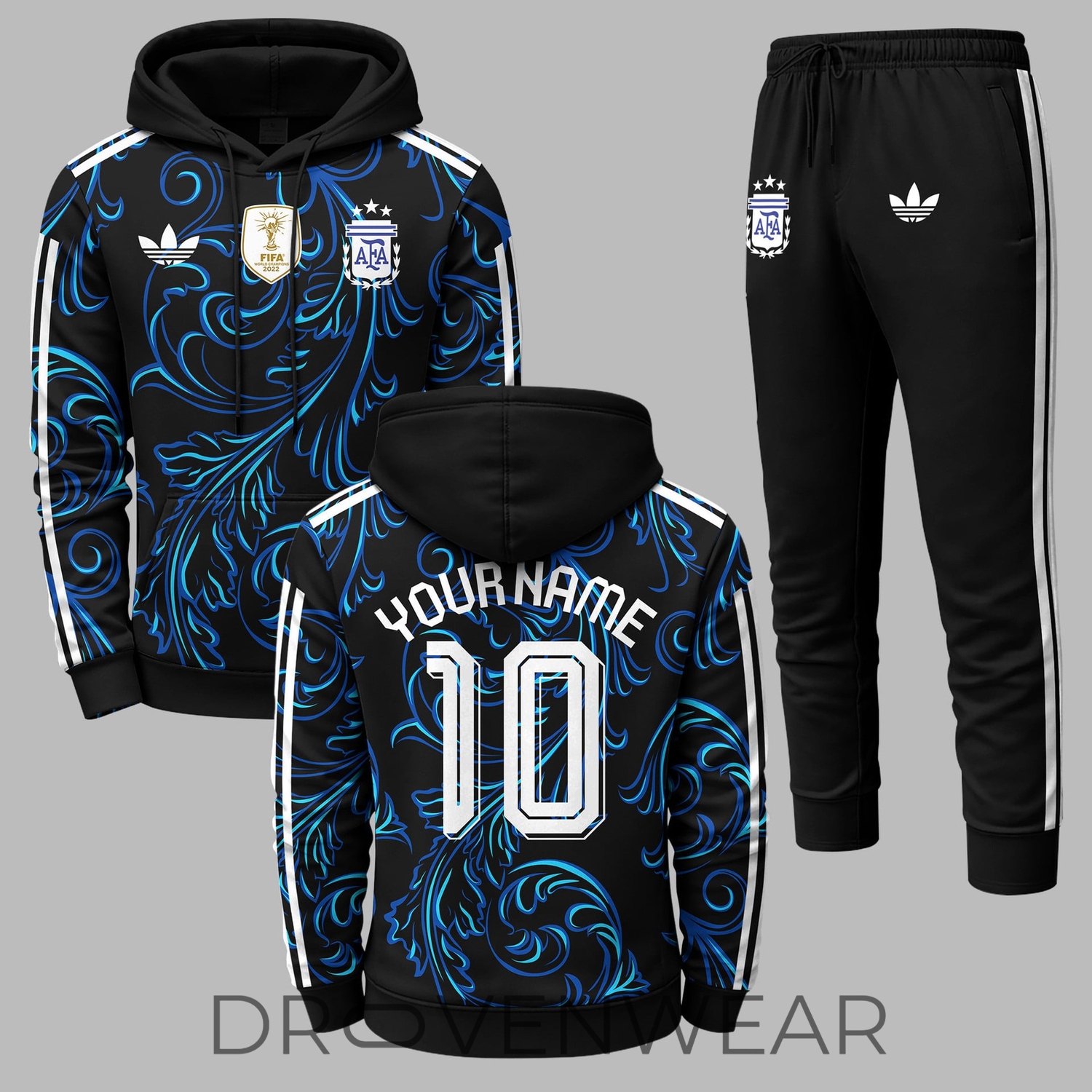 Argentina World Cup 2026 Away Style Custom Hoodie Jogger Set Argentina World Cup 2026 Away Style Custom Hoodie Jogger Set
