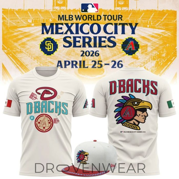 Arizona Diamondbacks Mexico City Series 2026 T-Shirt - Image 2
