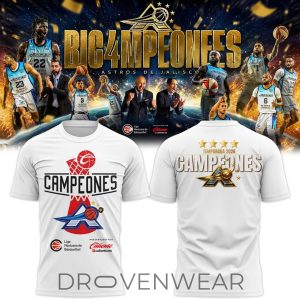 Astros de Jalisco 2026 CIBACOPA Champions Basketball TShirt by Drovenwear.com