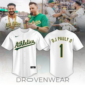 Athletics x DJ Pauly D 2026 Fan Collection Baseball Jersey by Drovenwear.com