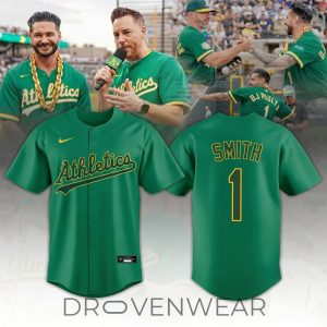 Athletics x DJ Pauly D Personalized Green Baseball Jersey by Drovenwear.com