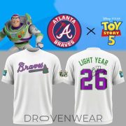 Atlanta Braves Buzz Lightyear Toy Story 5 Fan Edition T-Shirt